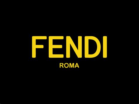 fendi logo black and yellow|fendi logo images.